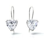 Masyvūs sidabriniai auskarai su cirkoniu