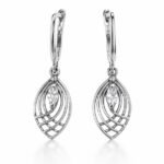 Sidabriniai auskarai su cirkoniu