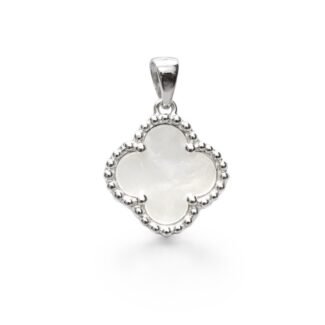 Sidabrinis pakabukas dobilas