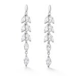 Ilgi sidabriniai auskarai su cirkoniu