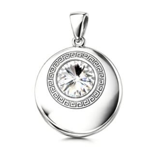 Sidabrinis pakabukas su swarovski kristalais