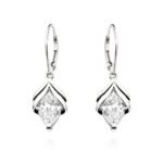 Sidabriniai auskarai su cirkoniu