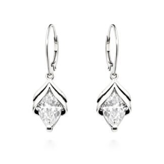 Sidabriniai auskarai su cirkoniu