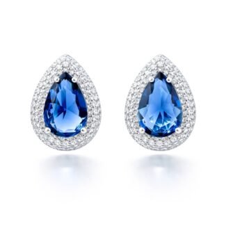 Sidabriniai auskarai su cirkoniu