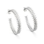 Sidabrinės rinkės su cirkoniu