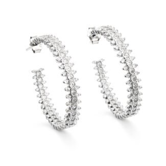 Sidabrinės rinkės su cirkoniu