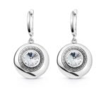 Sidabriniai auskarai su swarovski kristalais