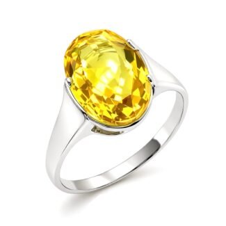 Sidabrinis žiedas su swarovski kristalu