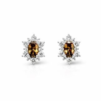 Sidabriniai auskarai su cirkoniu